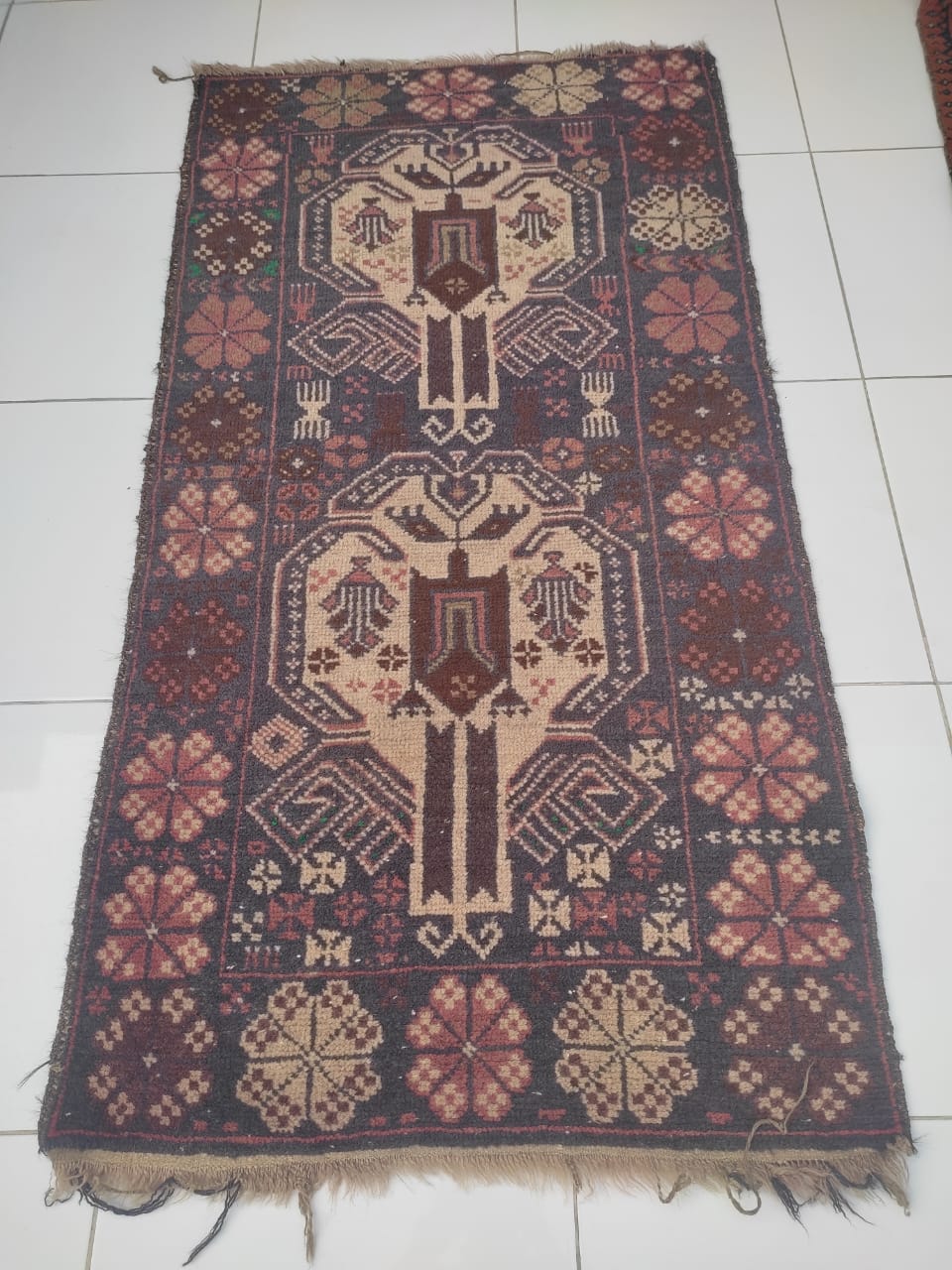 Vintage Handwoven Carpet-SoUnique.PK